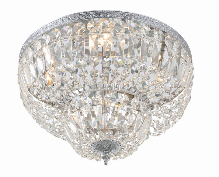 Crystorama Crystorama 4 Light Spectra Crystal English Bronze Flush Mount