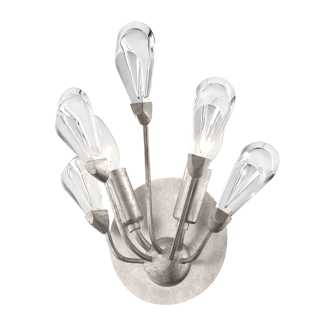 Tulip Wall Sconce - Silver Leaf