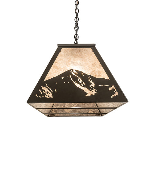 61" Long Mountain Range Oblong Pendant