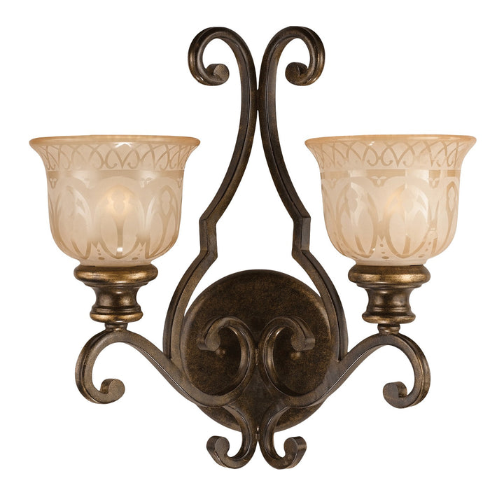 Crystorama Norwalk 2 Light Bronze Umber Sconce