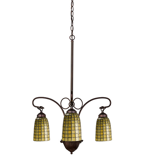 24"W Terra Verde 3 Lt Chandelier