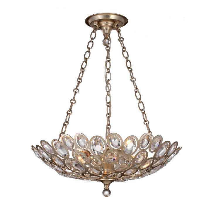 Sterling 3 Light Distressed Twilight Semi Flush Mount