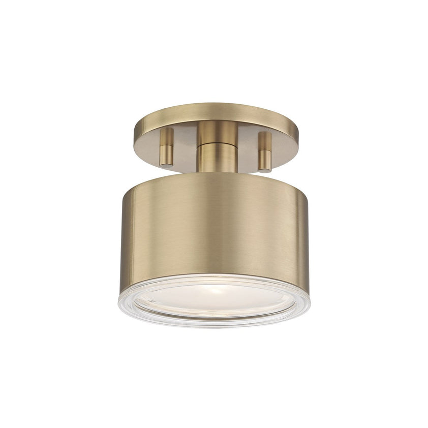 Nora Flush Mount - Aged Brass