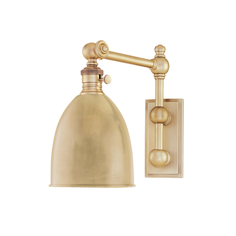 Roslyn Wall Sconce 6" - Aged Brass