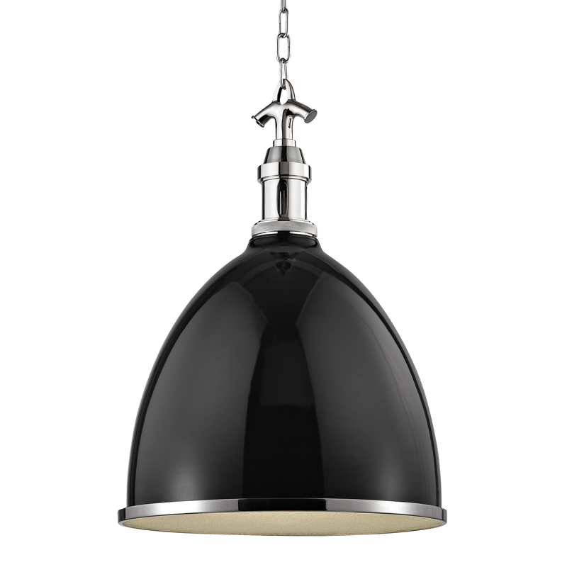 Viceroy Pendant 23" - Black Polished Nickel