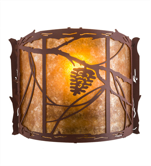 12"W Whispering Pines Wall Sconce