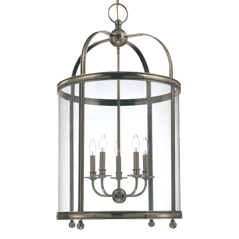 Larchmont Pendant 37" - Historic Nickel