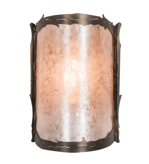 6" Wide Leaf Edge Wall Sconce