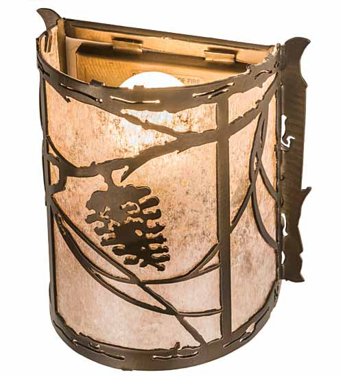 6.5"W Whispering Pines Wall Sconce