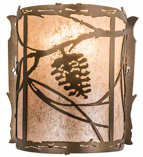 6.5"W Whispering Pines Wall Sconce