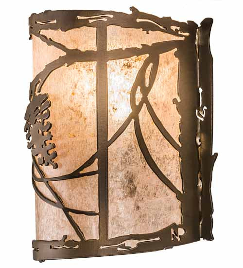 6.5"W Whispering Pines Wall Sconce