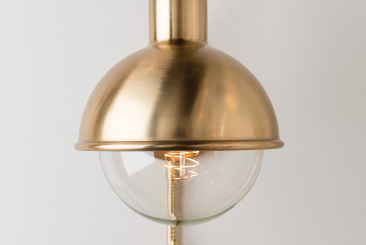 Riley Pendant 9" - Aged Brass