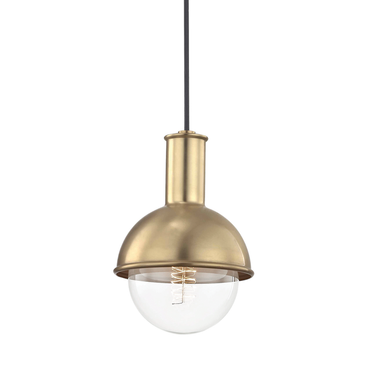 Riley Pendant 9" - Aged Brass