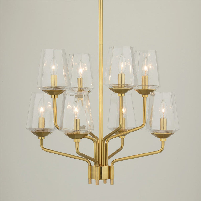 Kayla Chandelier - Aged Brass