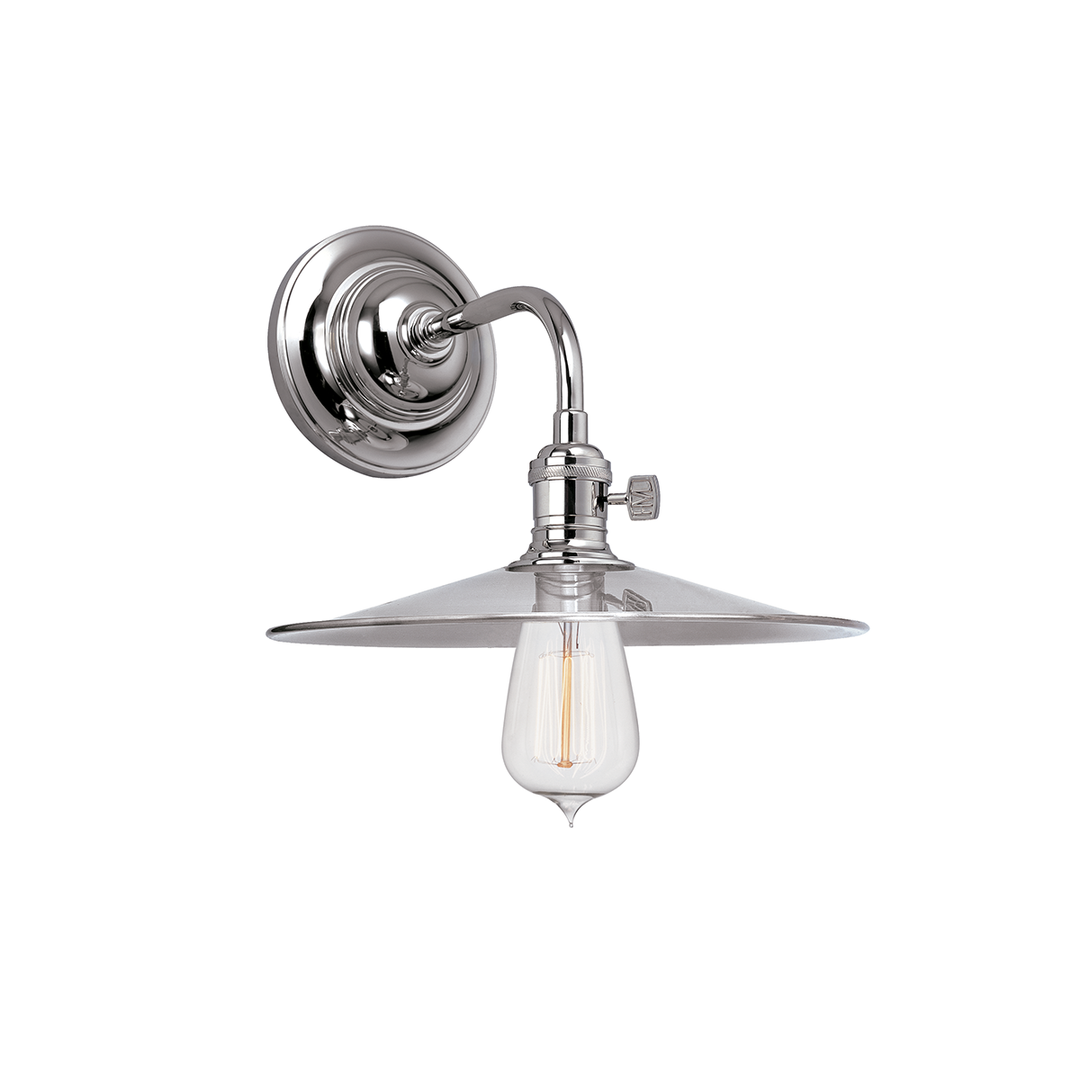 Heirloom Wall Sconce Flat, 8.5" - Polished Nickel