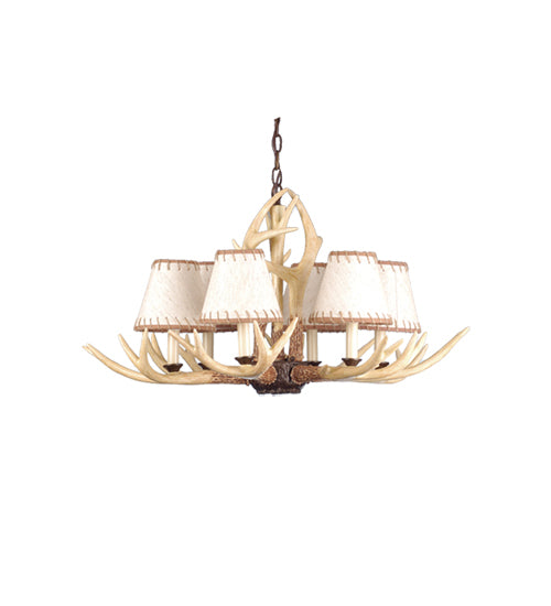 30"W Buckland 6 Lt Chandelier