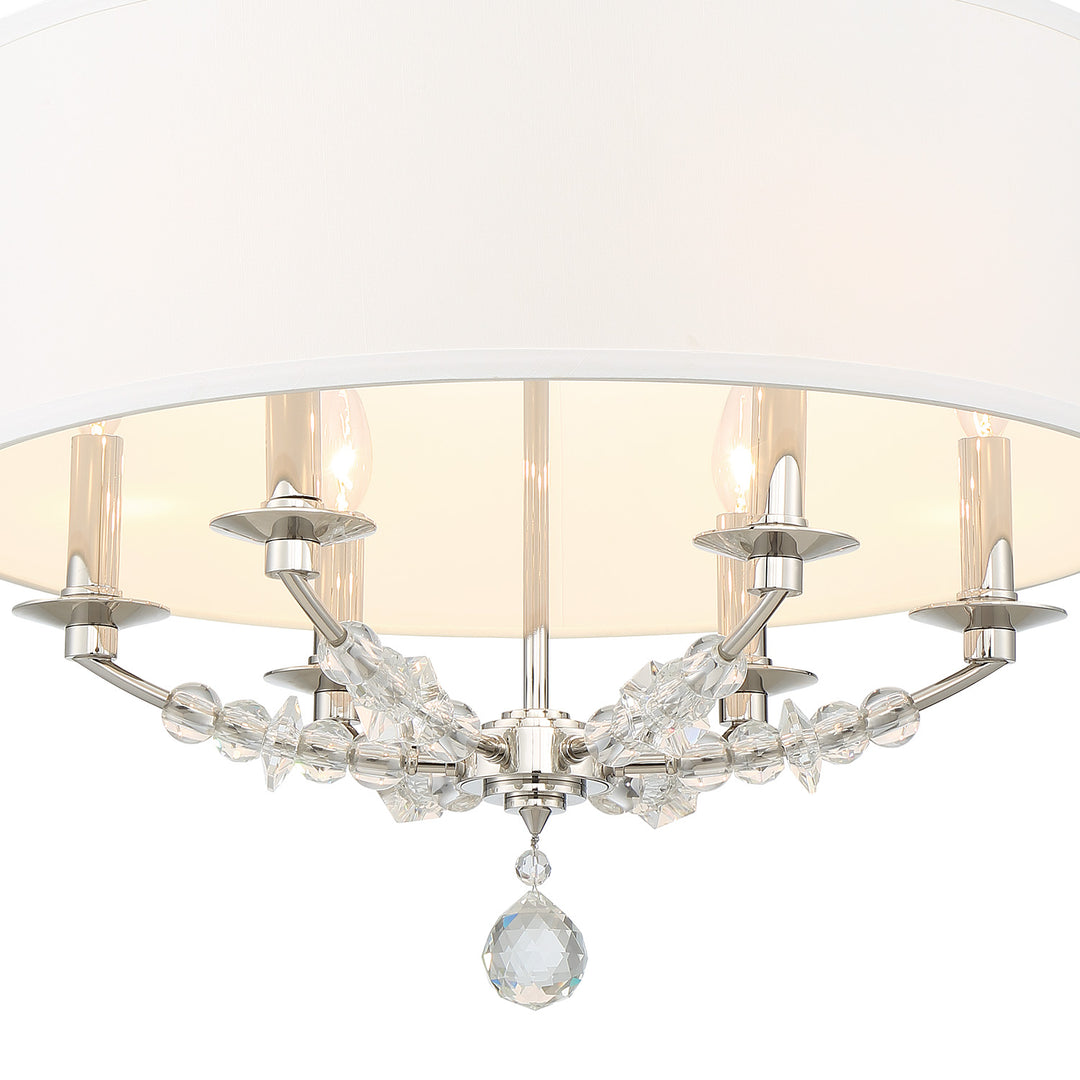 Crystorama Mirage 6 Light Polished Nickel Chandelier