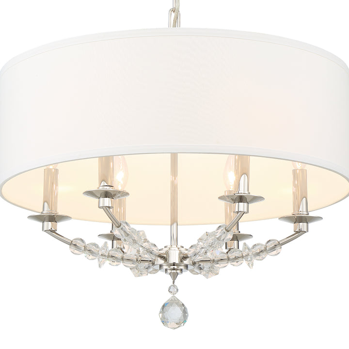 Crystorama Mirage 6 Light Polished Nickel Chandelier