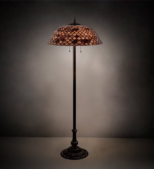 64"H Tiffany Fishscale Floor Lamp