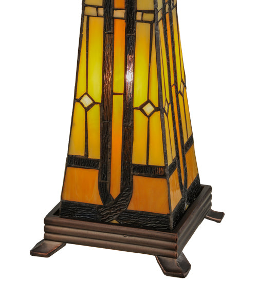 25"H Sierra Prairie Mission Lighted Base Table Lamp