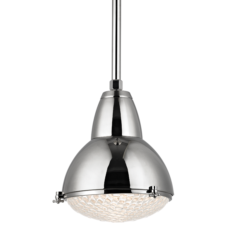 Belmont Pendant 13" - Polished Nickel