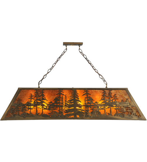 48"L Tall Pines Oblong Pendant