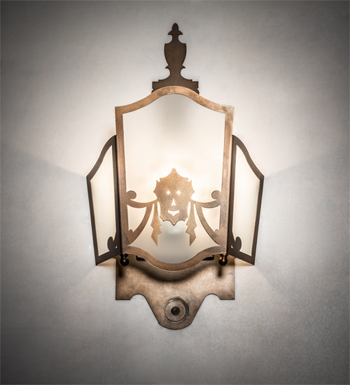 12" Wide Theatre Mask Wall Sconce