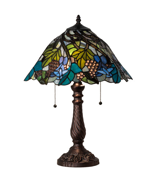 22" High Spiral Grape Table Lamp