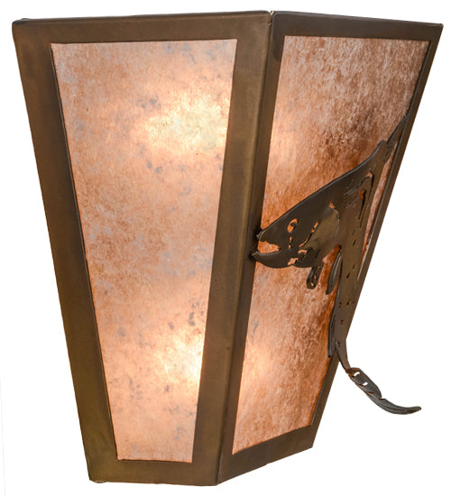 13"W Leaping Trout Wall Sconce