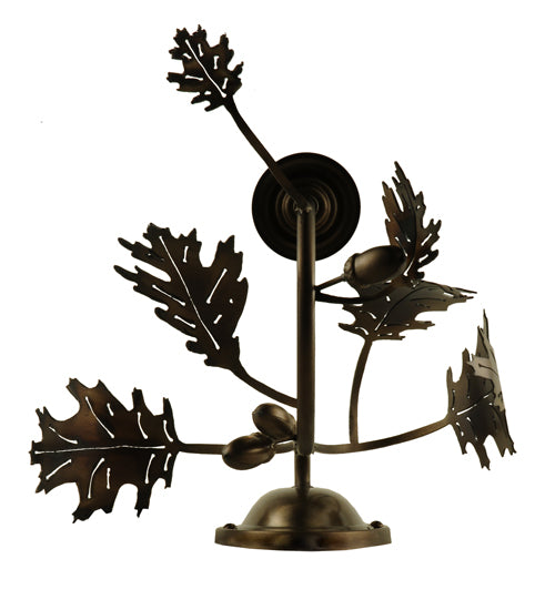 11"W Oak Leaf & Acorn Wall Sconce