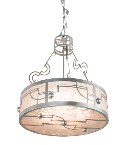 25" Wide Revival Deco Inverted Pendant