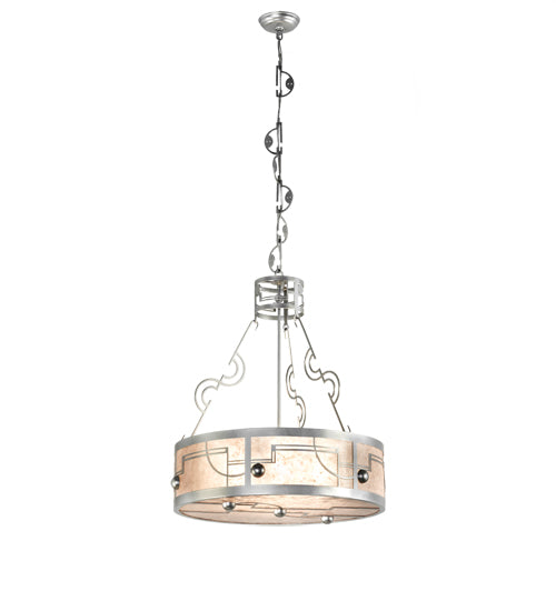 25" Wide Revival Deco Inverted Pendant