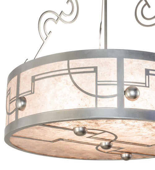 25" Wide Revival Deco Inverted Pendant