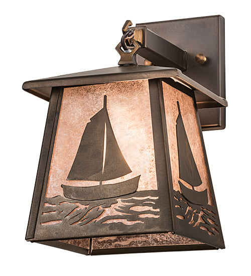 7" Wide Sailboat Hanging Wall Sconce