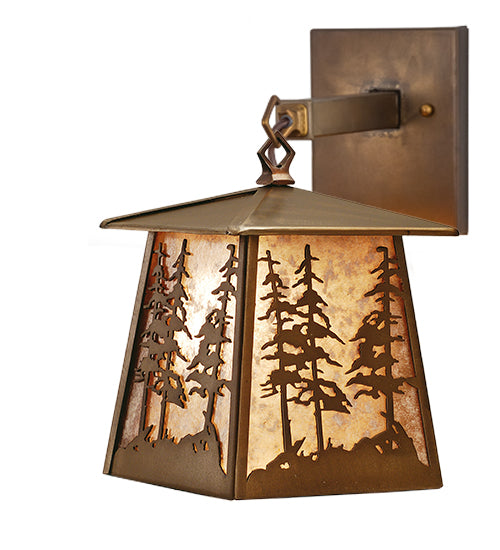 7.5"W Tall Pines Hanging Wall Sconce