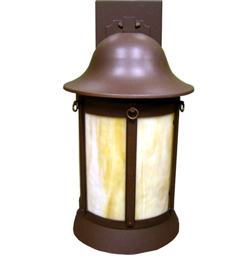 9.5"W Bowler Outdoor Wall Sconce