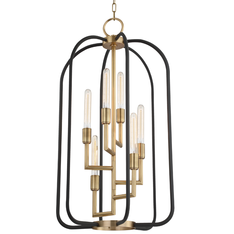 Angler Chandelier 37" - Aged Brass