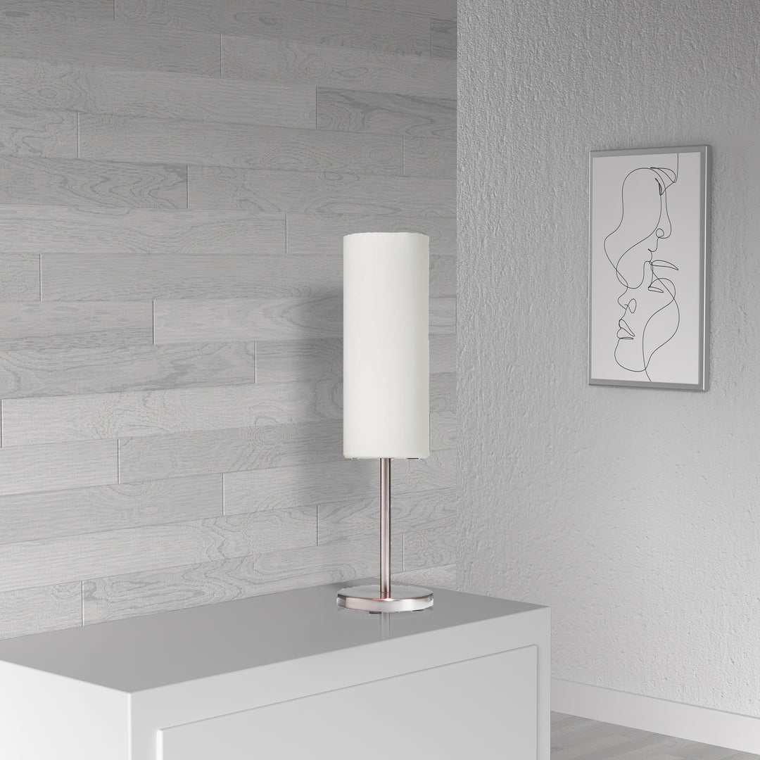 Dainolite Table Lamp, White Frosted Glass