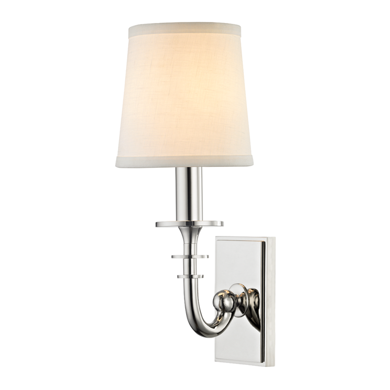 Carroll Wall Sconce - Polished Nickel