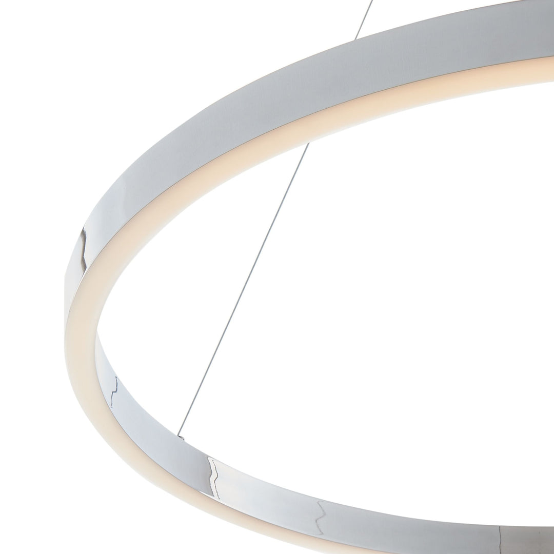 Minsk Single Round Chandelier // Chrome