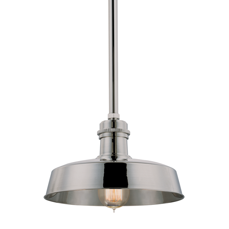 Hudson Falls Pendant - Polished Nickel