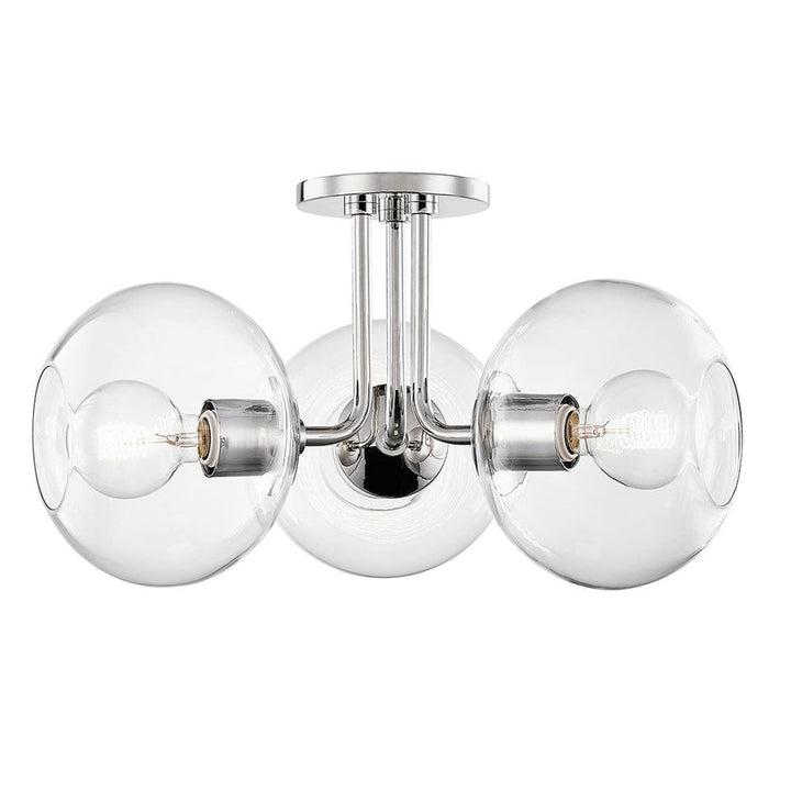 Margot Semi Flush 11" - Polished Nickel