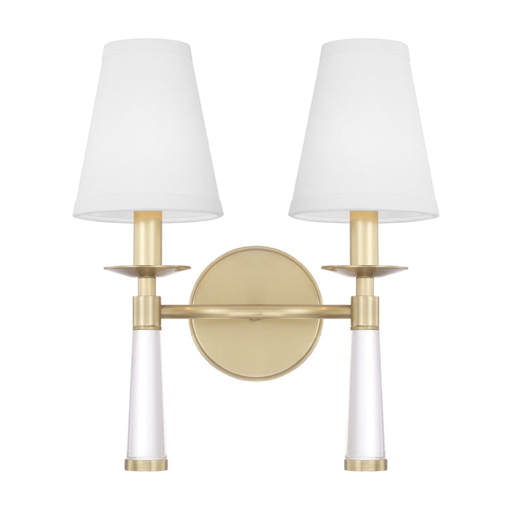 Baxter 2 Light Aged Brass Sconce