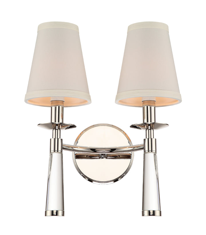 Crystorama Baxter 2 Light Aged Brass Sconce