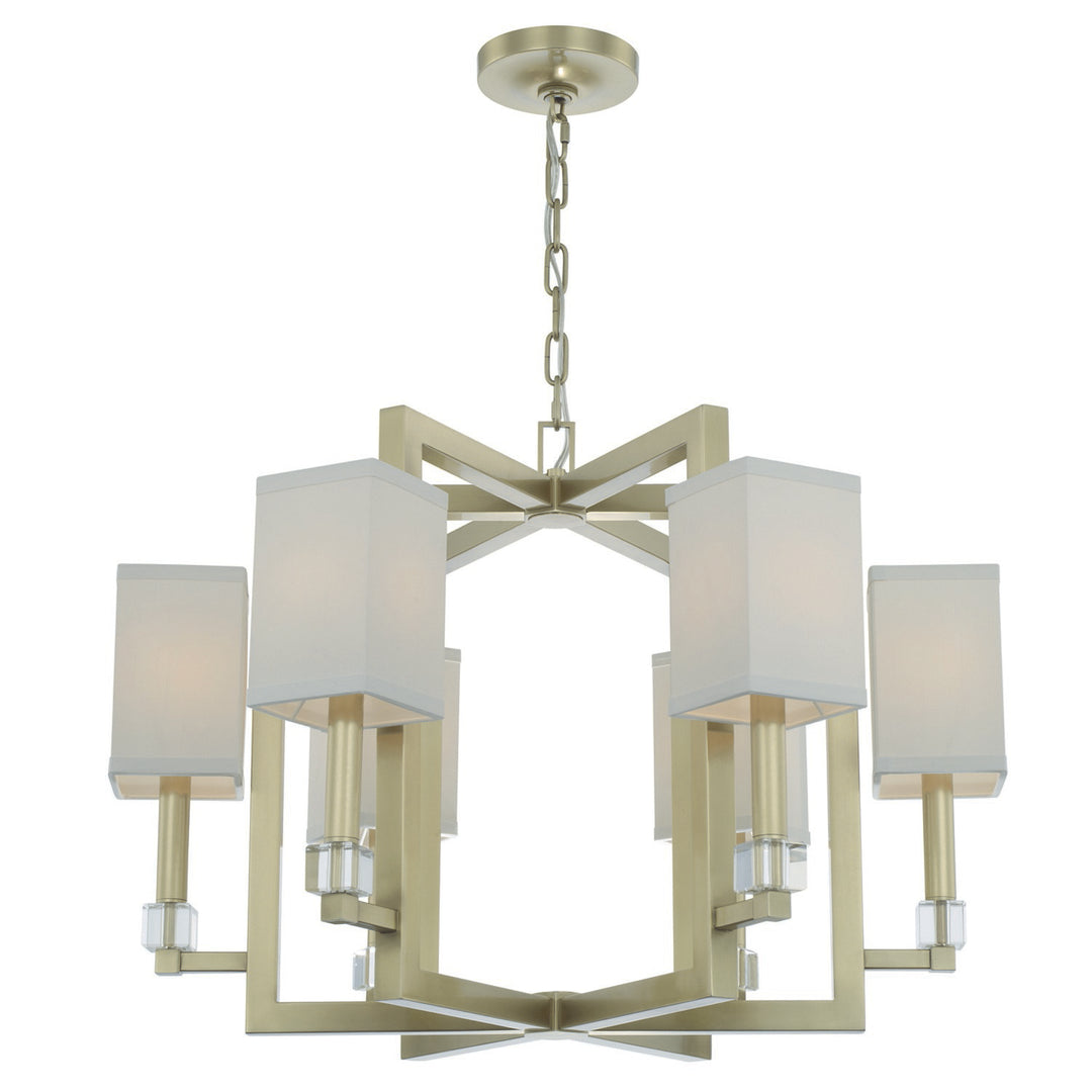 Dixon 6 Light Aged Brass Chandelier