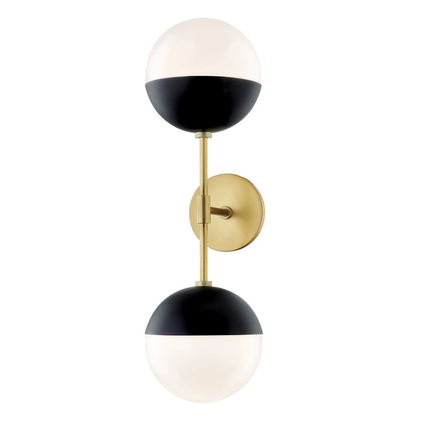 Renee Wall Sconce 22" - Aged Brass/Dusk Black