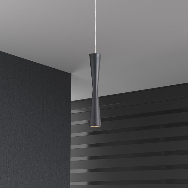 Dainolite 5 Watt LED Pendant, Matte Black Finish