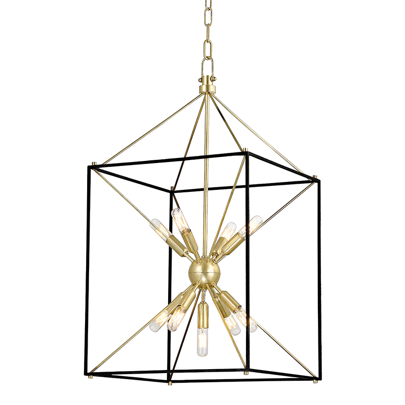 Glendale Pendant 30" - Aged Brass