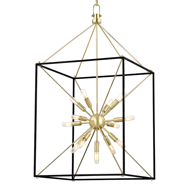 Glendale Chandelier - Aged Brass