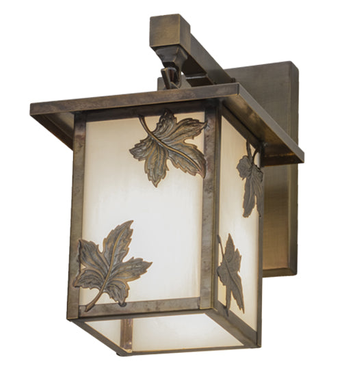 6.5"W Hyde Park Maple Leaf Hanging Wall Sconce